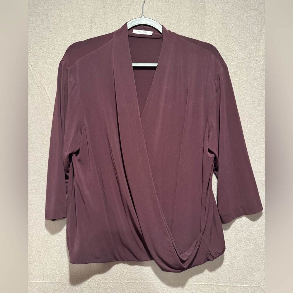 MM Lafleur Plum Wrap Blouse